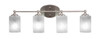 Capri 4 Light Bathroom Lighting In Brushed Nickel (5914-BN-3001)