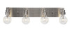 Edge 4 Light Bath Bar In Brushed Nickel (1164-BN-LED45C)