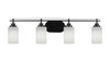 Odyssey 4 Light Bath Bar In Matte Black Finish (2614-MB-310)