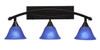 Bow 3 Light Bath Bar In Black Copper (173-BC-4155)