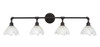 Vintage 4 Light Bath Bar In Dark Granite (184-DG-755)
