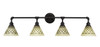 Vintage 4 Light Bath Bar In Dark Granite (184-DG-7185)