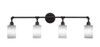 Vintage 4 Light Bath Bar In Dark Granite (184-DG-310)