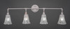 Vintage 4 Light Bath Bar In Aged Silver (184-AS-729)