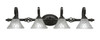 Elegante 4 Light Bath Bar In Dark Granite (164-DG-451)
