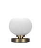 Luna 1 Light Table Lamp In New Age Brass (51-NAB-212)