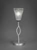 Revo 1 Light Table Lamp In Aged Silver (140-AS-721)