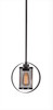 Infinity 1 Light Pendant In Espresso (1602-ES-LED18A)