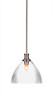Carina 1 Light Pendant In Brushed Nickel (76-BN-4630)