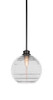 Malena 1 Light Pendant In Matte Black (72-MB-5120)