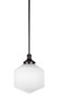 Carina 1 Light Pendant In Matte Black (79-MB-4621)