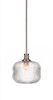 Carina 1 Light Pendant In Brushed Nickel (76-BN-4610)