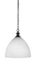 Carina 1 Light Pendant In Matte Black (95-MB-4691)