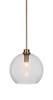 Kimbro 1 Light Pendant In New Age Brass (71-NAB-4370)