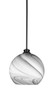 Kimbro 1 Light Pendant In Matte Black (71-MB-4369)