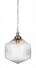 Carina 1 Light Pendant In Brushed Nickel (98-BN-4680)