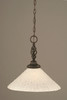 Elegante 1 Light Pendant In Dark Granite (82-DG-411)