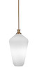 Carina 1 Light Pendant In New Age Brass (73-NAB-4651)