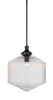 Carina 1 Light Pendant In Matte Black (78-MB-4680)