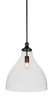 Juno 1 Light Pendant In Matte Black (77-MB-4740)