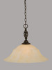 Elegante 1 Light Pendant In Dark Granite (82-DG-53813)