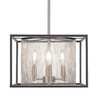 Cadina 4 Light Pendant In Matte Black & Brushed Nickel (1324-MBBN)