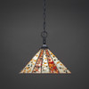 1 Light Pendant In Matte Black (12-MB-956)