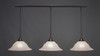 3 Light Linear Pendalier In Dark Granite (48-DG-53613)