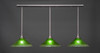 3 Light Linear Pendalier In Brushed Nickel (48-BN-717)