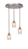 Empire 3 Light Cluster Pendalier In Brushed Nickel Finish (2183-BN-4253)