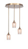 Empire 3 Light Cluster Pendalier In New Age Brass Finish (2183-NAB-4253)