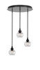Empire 3 Light Cluster Pendalier In Matte Black Finish (2183-MB-5110)