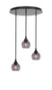 Empire 3 Light Cluster Pendalier In Matte Black Finish (2183-MB-5112)