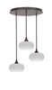 Empire 3 Light Cluster Pendalier In Dark Granite Finish (2183-DG-214)