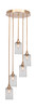 Empire 5 Light Cluster Pendalier In New Age Brass Finish (2145-NAB-530)