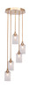 Empire 5 Light Cluster Pendalier In New Age Brass Finish (2145-NAB-300)