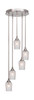 Empire 5 Light Cluster Pendalier In Brushed Nickel Finish (2145-BN-4250)
