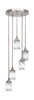 Empire 5 Light Cluster Pendalier In Brushed Nickel Finish (2145-BN-3009)
