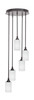 Empire 5 Light Cluster Pendalier In Espresso Finish (2145-ES-4061)