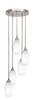Empire 5 Light Cluster Pendalier In Brushed Nickel Finish (2145-BN-4041)