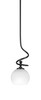Capri 1 Light Mini Pendant In Matte Black Finish (901-MB-4101)