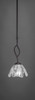 Revo 1 Light Mini Pendant In Dark Granite (240-DG-729)