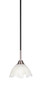 Paramount 1 Light Mini Pendant In Matte Black & Brushed Nickel (3401-MBBN-755)