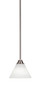 Paramount 1 Light Mini Pendant In Brushed Nickel (3401-BN-312)