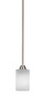 Paramount 1 Light Mini Pendant In Brushed Nickel (3401-BN-310)
