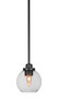 Odyssey 1 Light Mini Pendant In Matte Black (2601-MB-4102)