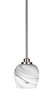 Odyssey 1 Light Mini Pendant In Brushed Nickel (2601-BN-4819)