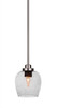 Odyssey 1 Light Mini Pendant In Brushed Nickel (2601-BN-4812)