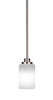 Odyssey 1 Light Mini Pendant In Brushed Nickel (2601-BN-3001)