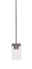Nouvelle 1 Light Mini Pendant In Graphite (3023-GP-530)